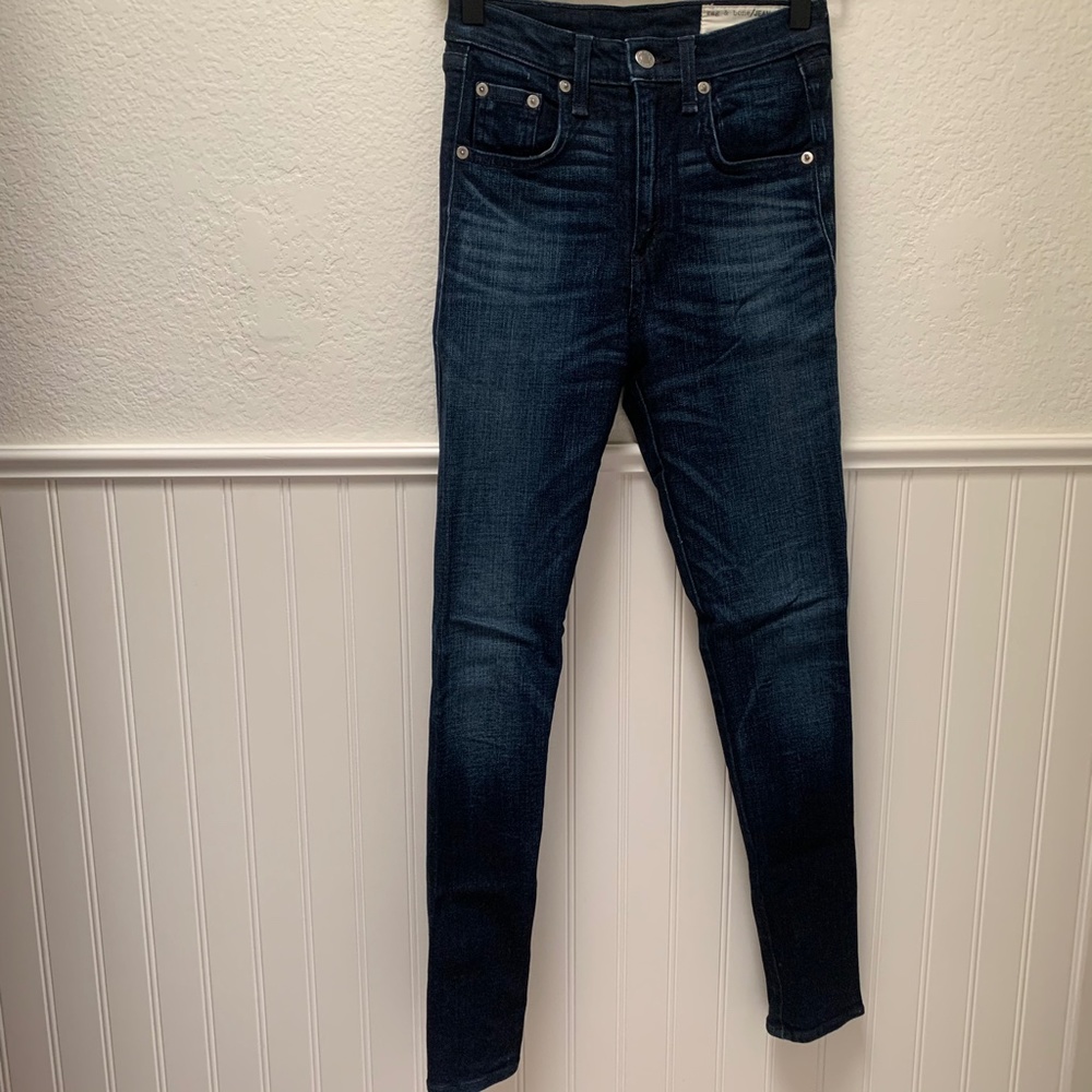 Rag & Bone Skinny Zipper Ankle Jean
